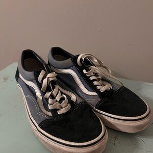 Vans Navy and Light Blue Old Schools